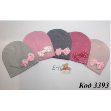 ANPA Шапка в'язана для дівчинки  E-11 50-52 р.  5шт