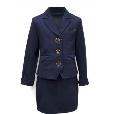 ,,Suzie122-152шерстьКОСТЮМ Піджак "Габбі"(2124)+Спідниця синій122-152 6 шт.