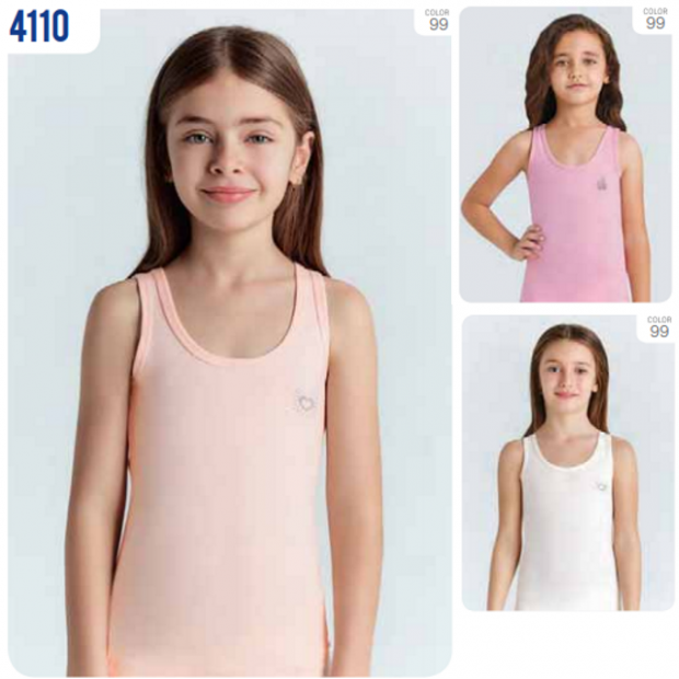 BR Майка для дівчинки 4110,99 Кольорова       6(3) шт.