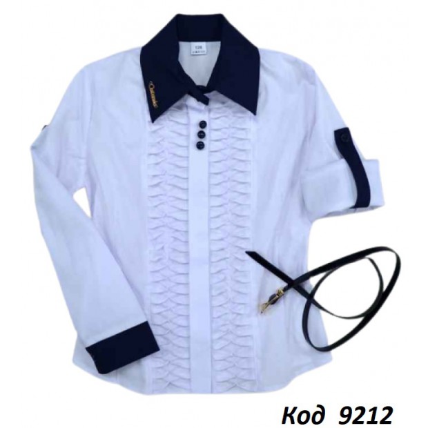 ,Mevis Блуза для дівчинки Х/Б на гудзиках ba52  128-152  5 шт