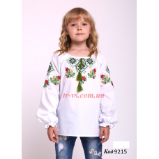 Ukr Вишиванка для дівчинки 4338 машинна вишивка 110-134 5 шт.