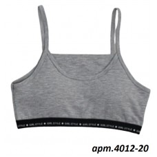 BR Топ для дівчинки 4012,20   Світло-СІРИЙ   06,07,08    6(3) шт.