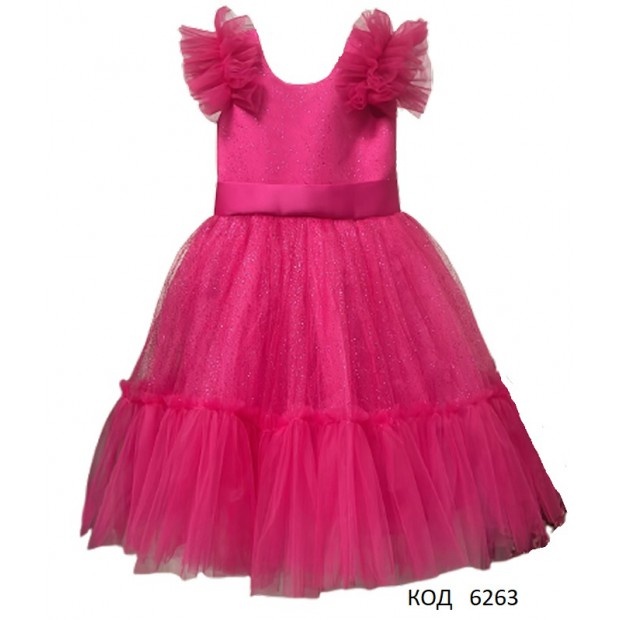 Платье  бальн  дев. 2(1) р.  6-7 лет