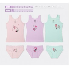 BR Набір6 білизни для дівчинки(майка+ТРУСИ) 4358/5356   6(3)шт.