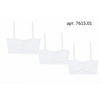 BR Топ для дівчинки 7615,01   БІЛИЙ   06,07,08    6(3) шт.