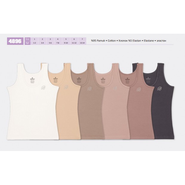 BR Майка для дівчинки 4896.99 Мкс кольорів       6(3) шт.