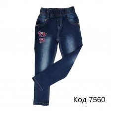 Ch Штани для дівчинки ДЖИНС Taurus А-651  98-128 6шт