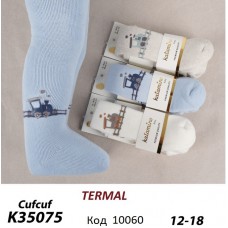 ArtiKatamino Колготки махрові для хлопчика ясельні МАЛЮНОК К35075 МІКС 6-12//12-18   3шт.