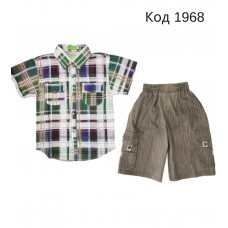 Ch Костюм рубашка + шорти 602.  110-128   4(3) шт.