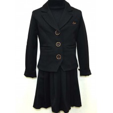 ,,Suzie116-134шерстьКОСТЮМ Піджак "Габбі"(9073)+Спідниця чорний116-134  4 шт