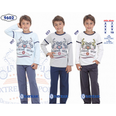 BR Піжама для хлопчика 03-06 стрейч/бавовна  9602    3-6  4 шт.