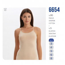 BR Майка жіноча 6654,03  БЕЖЕВИЙ  6(1)шт.