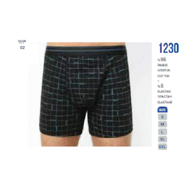 BR Боксери чоловічі 1230,02   ЧОРНИЙ  1 шт