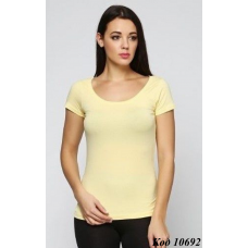 Jiber Футболка жіноча СТРЕЙЧ  673 EKRU (КРЕМ) S/M/L/XL  3(1)шт