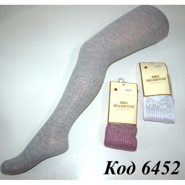 DBG Колготки бавовняні для дівчинки СВЯТКОВІ 442 МІКС 6(3) шт