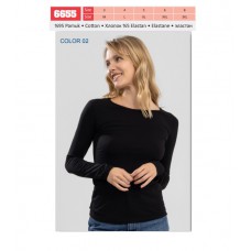 BR Кофта жіноча 6655,02  ЧОРНИЙ     6(1)шт.