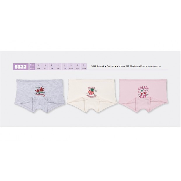 BR Шорти для дівчинки  5322,99    06,07 12(6) шт.