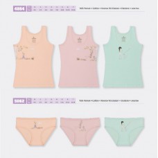 BR Набір6 білизни для дівчинки(майка+ТРУСИ) 4864/5862    6(3)шт.