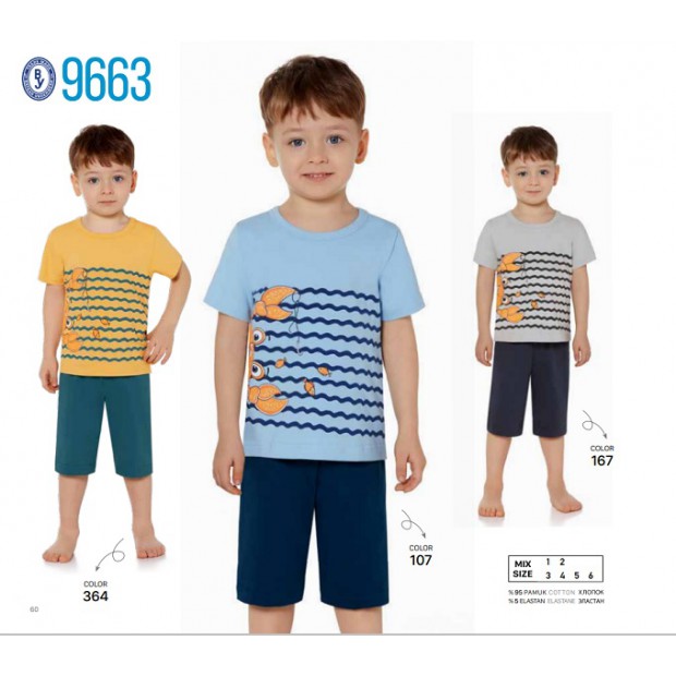 BR Костюм для хлопчика 01-02 (футболка+шорти)  9663    01,02  2шт.