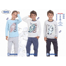 BR Піжама для хлопчика 03-06 стрейч/бавовна  9093    завужені  3-6  4 шт.