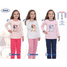 BR Піжама для дівчинки 07-10 стрейч/бавовна  9004    7-10  4 шт.
