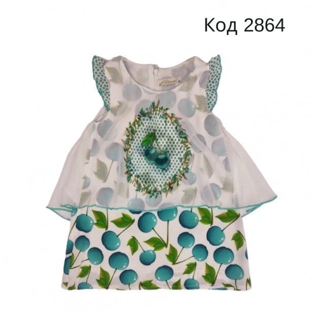 --Tr Туніка для дівчинки короткий рукав BNN 032  092-110     4(3)шт