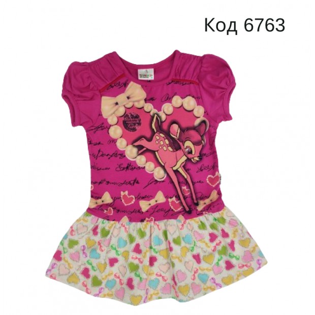 Tr Туніка для дівчинки короткий рукав TNW 5055  92-104    4(3)шт