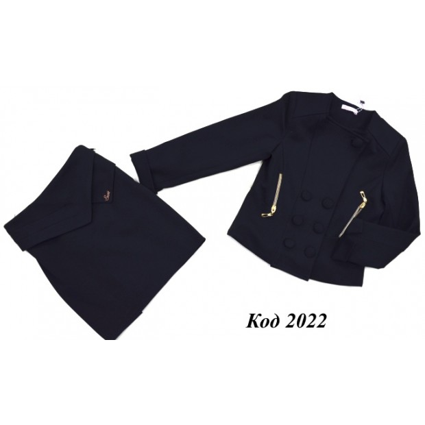 ,,Suzie122-152шерстьКОСТЮМ Піджак "Дораті"(4576)+Спідниця чорний 122-152 6 шт.