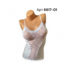 BR Майка жіноча 6617,01  БІЛИЙ         6(1)шт.