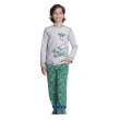 BR Піжама для хлопчика 07-10 стрейч/бавовна  9624    GRI BOYALI(223)сірий однотон  1 шт.