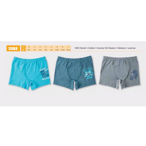 BR Шорти боксери для хлопчика 3382  06,07   6(3) шт