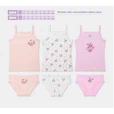 BR Набір6 білизни для дівчинки(майка+ТРУСИ) 4344/5344   6(3)шт.