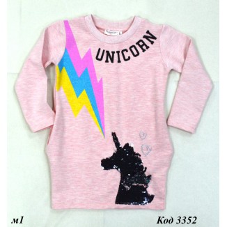 Tr Туніка для дівчинки 2-х нитка Fashion 6373  (98-128)  5 шт.