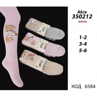ArtiKatamino Колготки махрові для дівчинки МАЛЮНОК 350212   МІКС  3 шт.