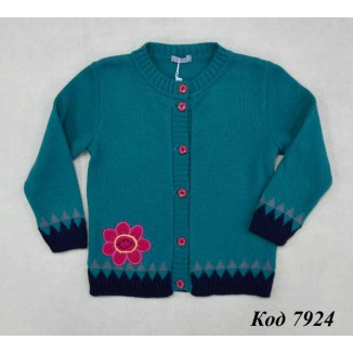 -- 603Кофта для дівч. на гудз."Смайлик",н/в  КД-603 98-116 4 шт