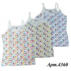 BR  Майка для дівчинки 4360,99  (ПТАШКИ)    6(3) шт.