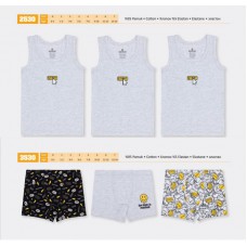 BR Набір6 білизни для хлопчика(майка+боксери) 2530/3530.   6(3)шт.