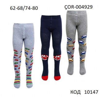 Bross Колготки махрові для хлопчика ясельні МАЛЮНОК ÇOR-004929  6(3)шт