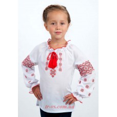 Ukr Вишиванка для дівчинки 4316 машинна вишивка 110-134 5 шт.