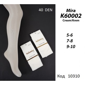 ArtiKatamino Колготки капронові 40 DEN  90%ПА,10%Ел  ОДНОТОН К60002  Krem(МОЛОЧНИЙ) 6(1) шт.