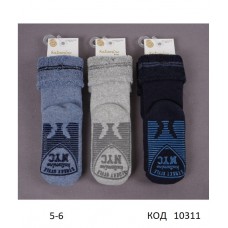 ArtiKatamino Шкарпетки махрові для хлопчика СІЛІКОН К25046  МІКС 1-2//5-6   12(3) шт.