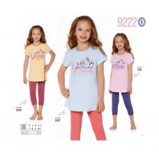 BR Костюм для дівчинки 07-10 (футболка+лосини)  9222    7-10  4шт.
