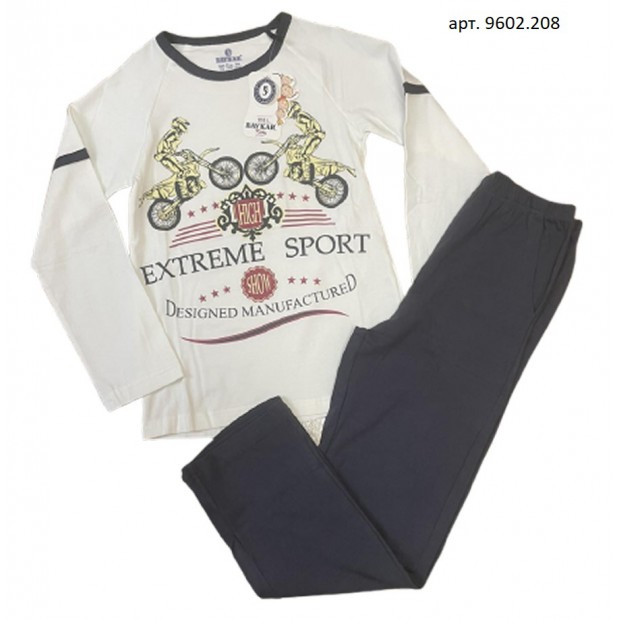 BR Піжама для хлопчика 03-06 стрейч/бавовна  9602    KREM(208)молочний 1 шт.