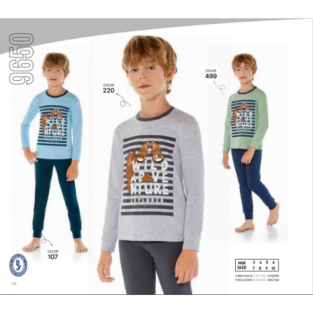 BR Піжама для хлопчика 07-10 стрейч/бавовна  9650    7-10  4 шт.