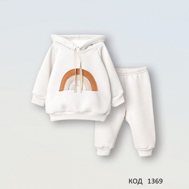 LtAn Набір 3-х нитка"Веселка" (Худі і штанці) 74-92  4шт