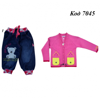 Ukr Костюм для дівчинки (кофта+джинси)  74  "2шт