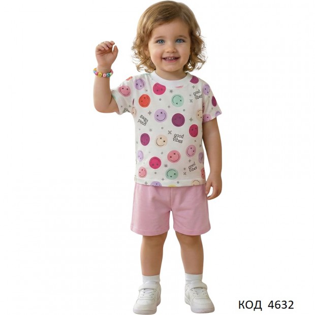 Ukr Костюм для дівчинки (реглан+джинси)  92-116  5 шт.