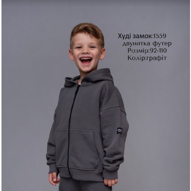 Hart Худі на замку 3-х нитка утепленні 092-110  для хлопчика  1559  4шт.