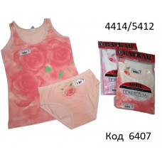 BR Набір білизни для дівчинки(майка+ТРУСИ) 4414/5412   6(3)шт.