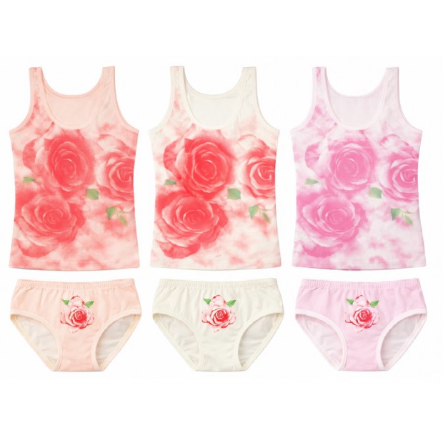 BR Набір білизни для дівчинки(майка+ТРУСИ) 4414/5412   6(3)шт.